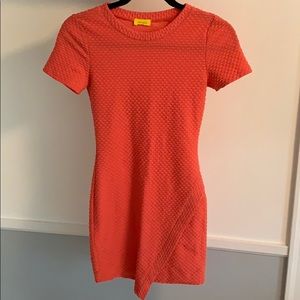 orange short dress